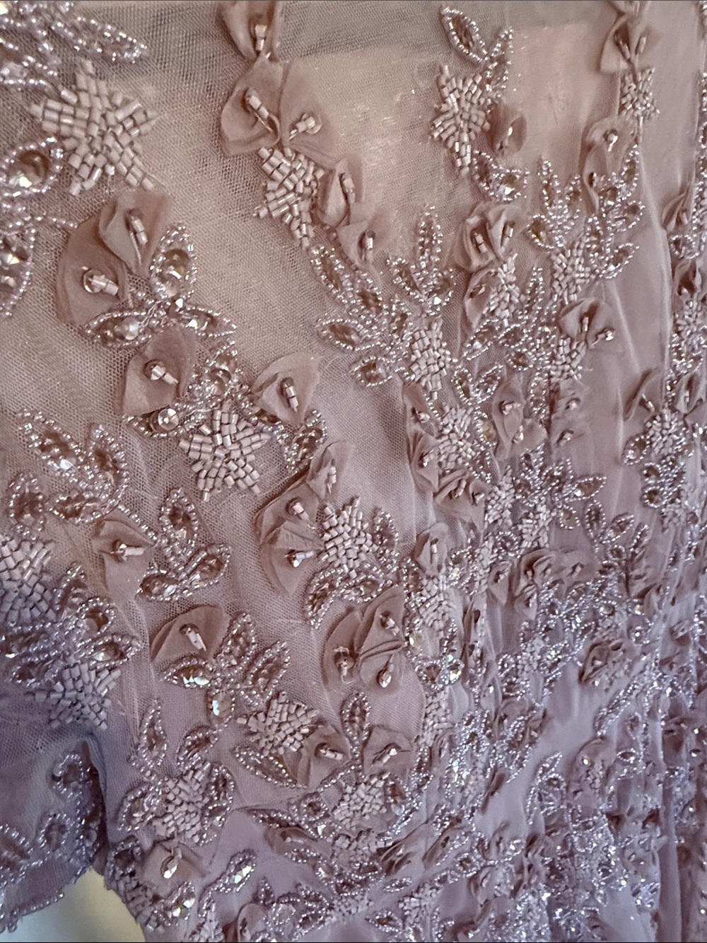 MAC DUGGAL
Pink Floral Embellished Cap Sleeve Gown - Picture 8 of 12